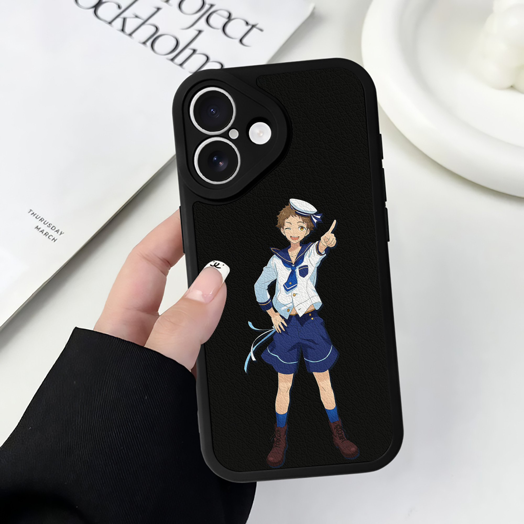 （画像用） あんさんぶるスターズ! Ensemble Stars 【iPhone 16シリーズ対応】シリコンスマホケース（レザー調） 材質：シリコン